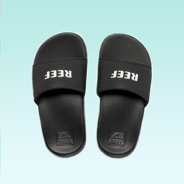 Kids One Slide - Reef Black/White