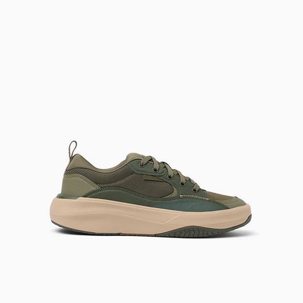 Fanning Shoe - Olive/Tan