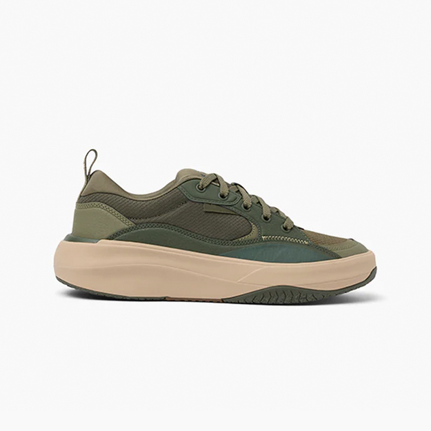 Fanning Shoe - Olive/Tan