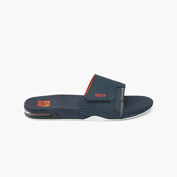Fanning Slide - Navy/Orange/White