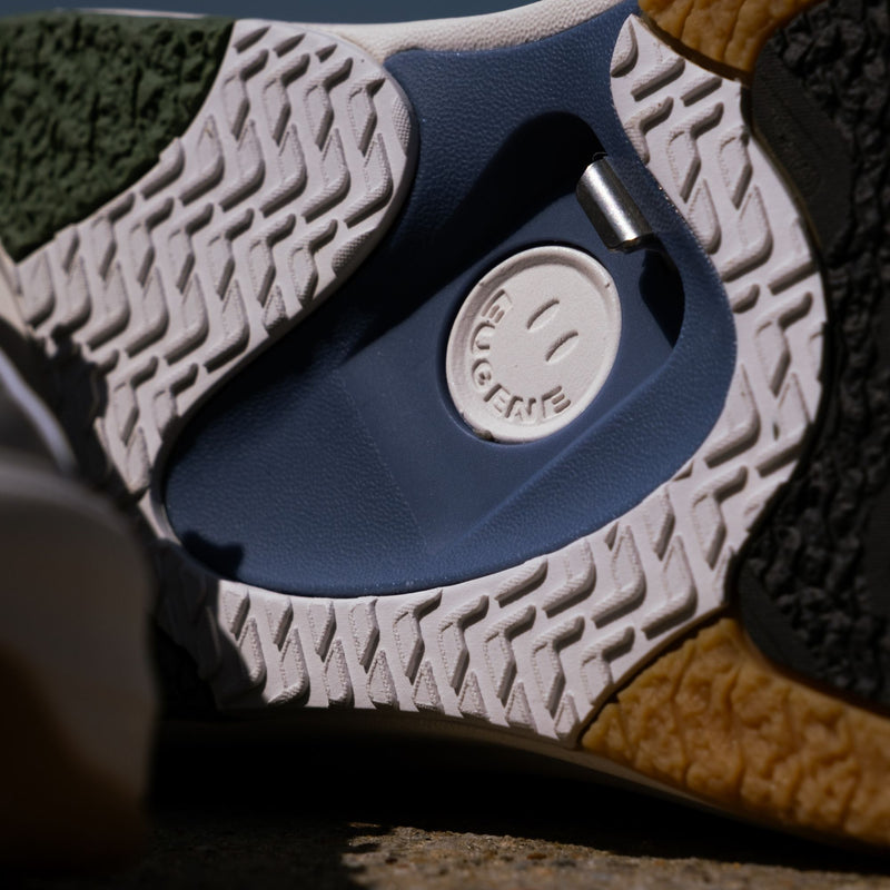 Fanning Shoe - Grey/Blue/Orange