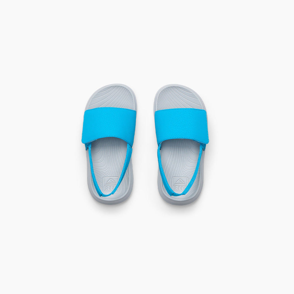 Reef UK Little Salty Slide Sandals Grey/Blue