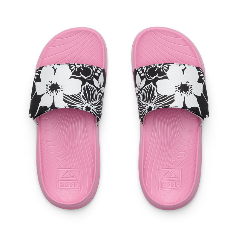 Kids Salty Slide - Black/Pink