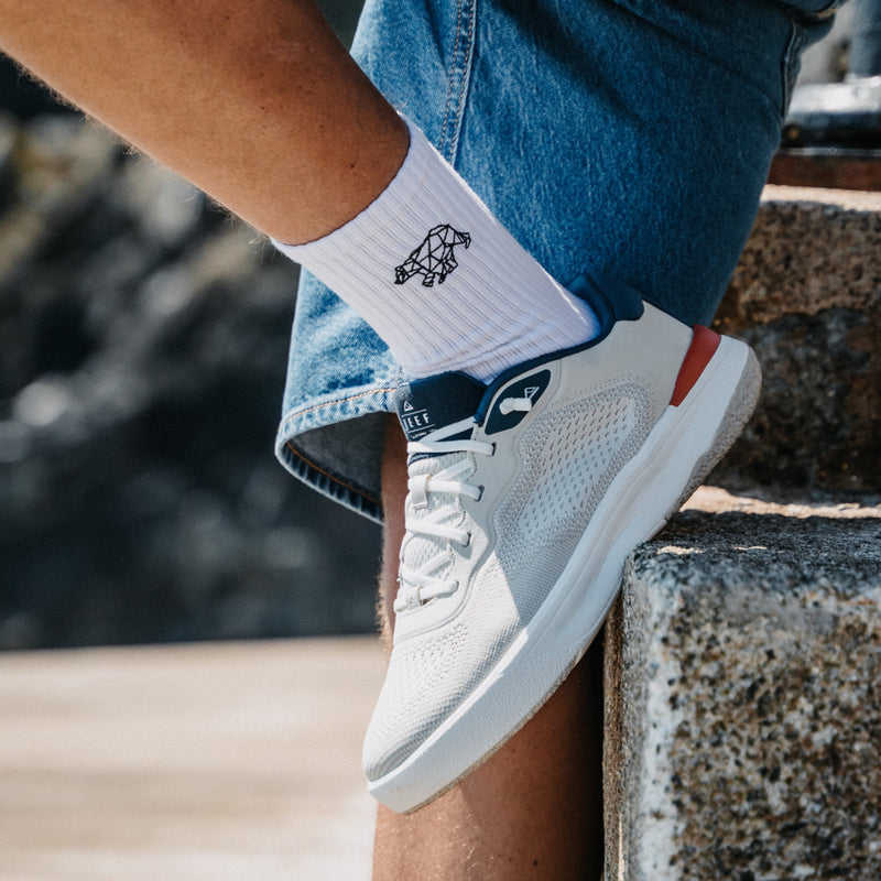 Shoreline Del Mar - Tan/White/Navy