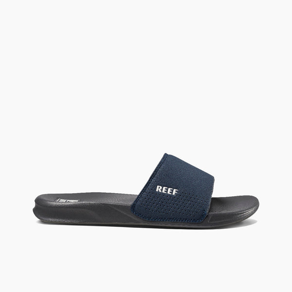 Reef One Slide - Navy/White