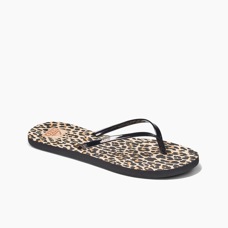 Reef leopard print sales flip flops