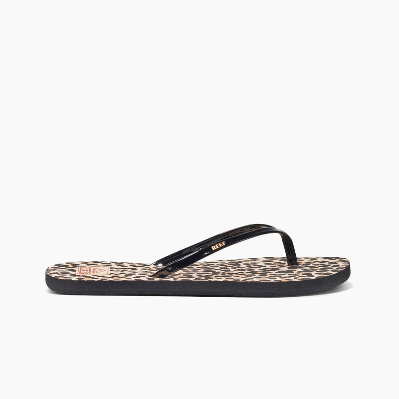 Reef leopard store flip flops