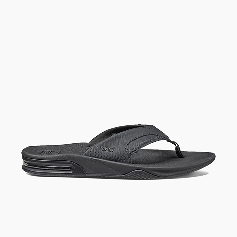 Leather Reef Fanning Mens Sandals Fanning All Black